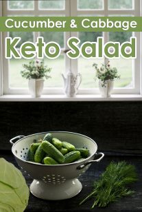 Keto Salad - Cabbage & Cucumber