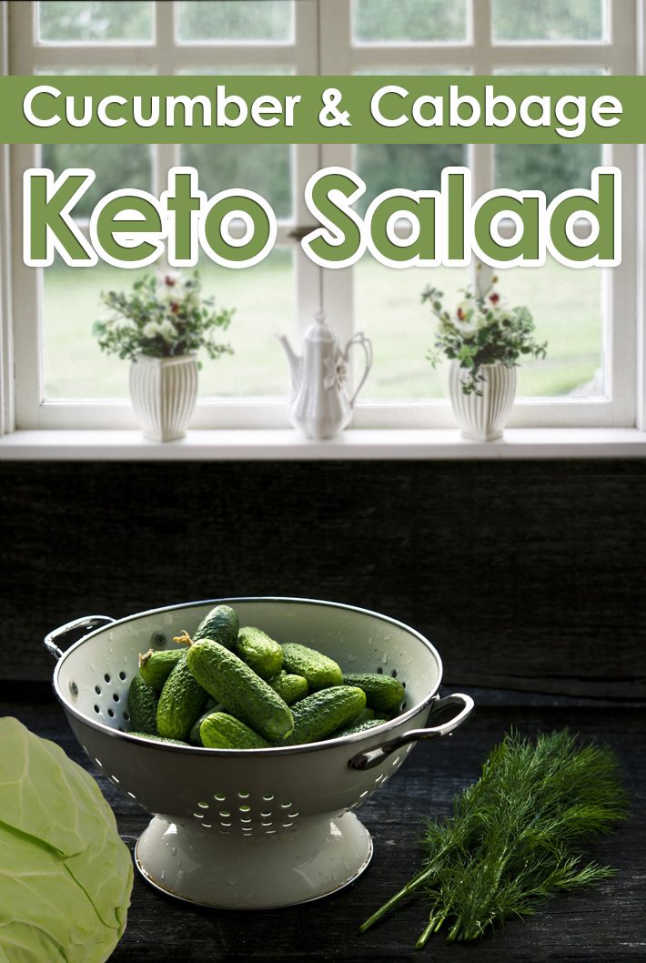 Keto Salad – Cabbage & Cucumber